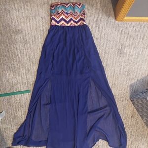 Strapless long dress